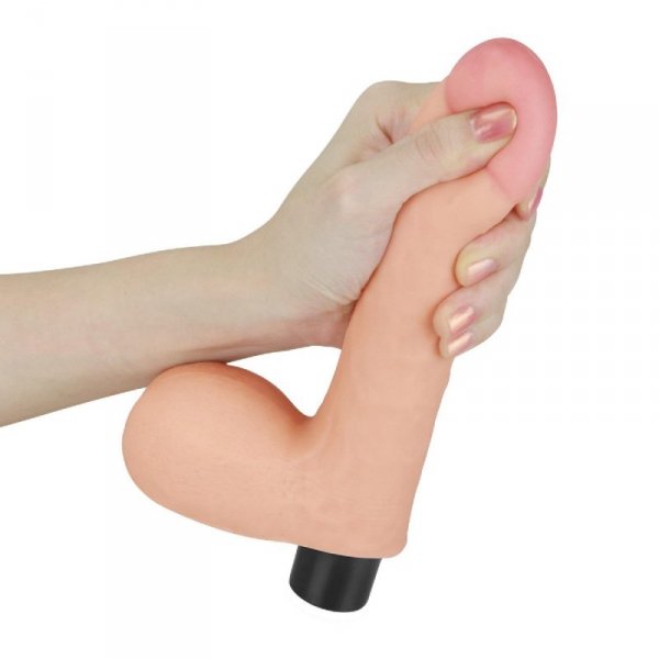 8&quot;&quot; REAL SOFTEE Vibrating Dildo