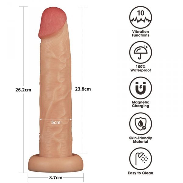 10&#039;&#039; Vibrating Power Basics Cock
