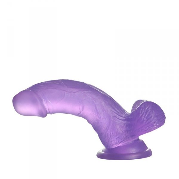 6&quot;&quot; Jelly Studs Crystal Dildo Small Purple