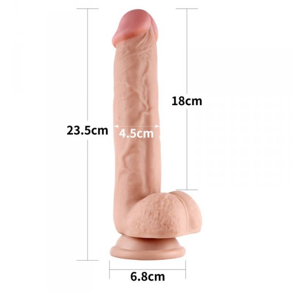 9.5&#039;&#039; Sliding Skin Dual Layer Dong
