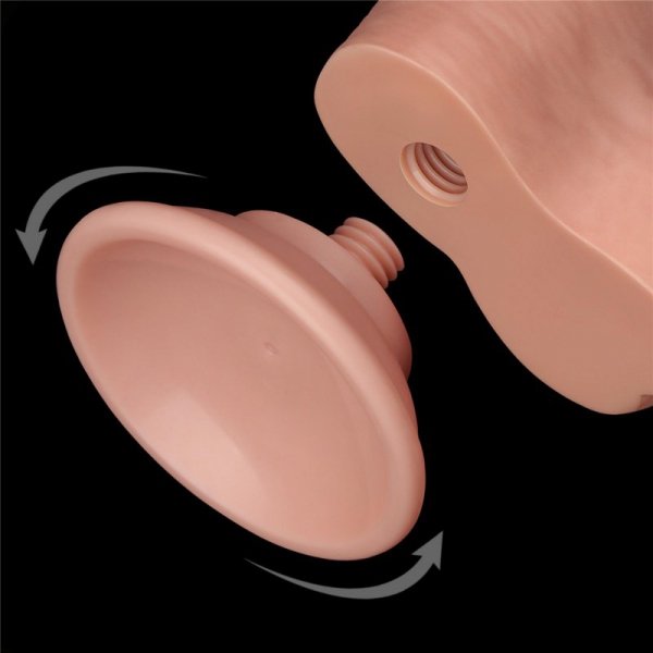 8&#039;&#039; Sliding Skin Dual Layer Dong Flesh