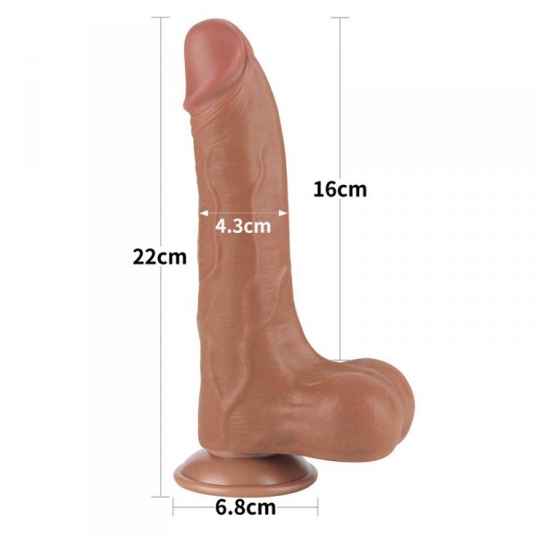 8.5&#039;&#039; Sliding Skin Dual Layer Dong Brown
