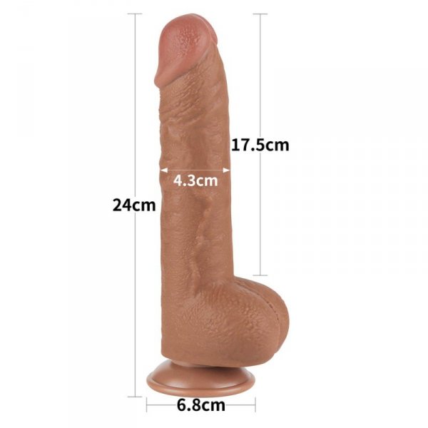 9.5&#039;&#039; Sliding Skin Dual Layer Dong Brown