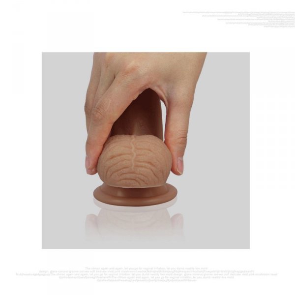 8&#039;&#039; Dual layered Platinum Silicone Cock