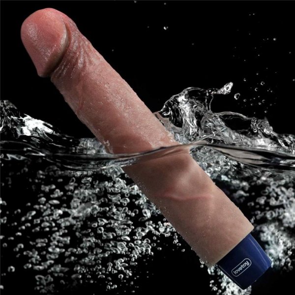 9&quot; REAL SOFTEE Rechargeable Silicone Vibrating Dildo