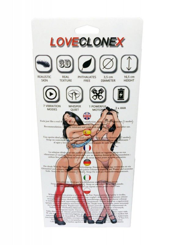 Proteza-ATENA Strap On-LOVECLONEX 6,5&quot;&quot;&quot;&quot;&quot;&quot;&quot;&quot;-vibration