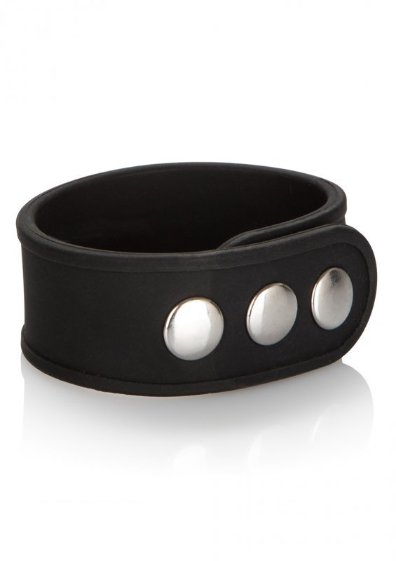 Silicone 3-Snap Erection Ring Black