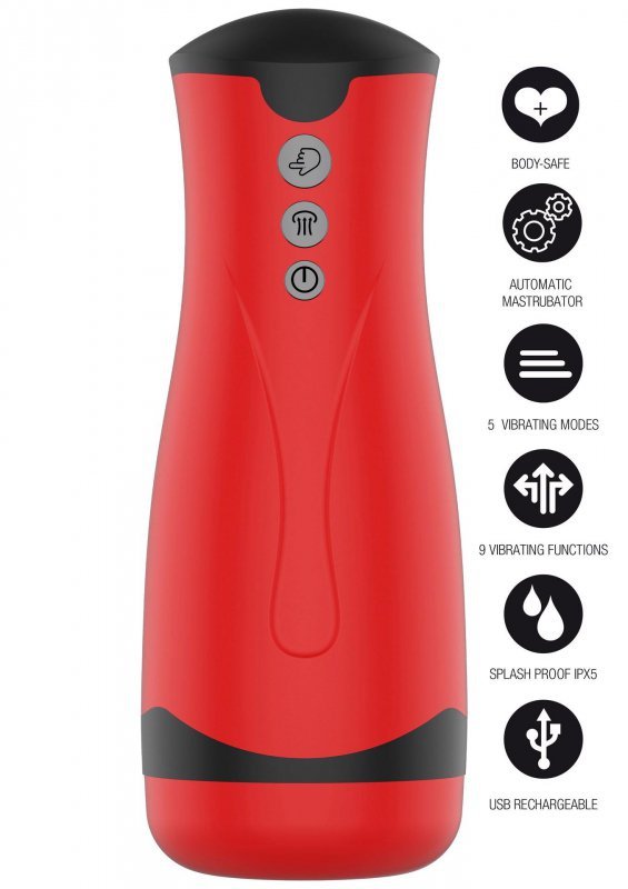 Super Suction Masturbator Red