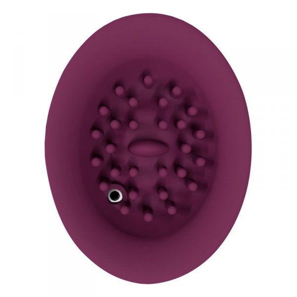 Twitch 3 - Rechargeable Vibrator & Suction - Silicone - 10 Speed - Burgundy