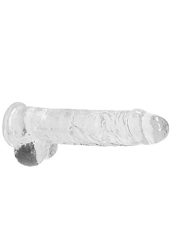 9&quot;&quot; / 23 cm Realistic Dildo With Balls - Transparent