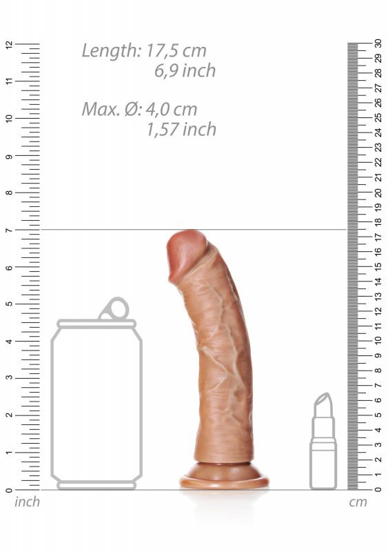 Curved Realistic Dildo with Suction Cup - 6&quot;&quot;&quot;&quot;/ 15,5 cm