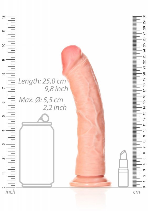 Curved Realistic Dildo with Suction Cup - 9&quot;&quot;&quot;&quot;/ 23 cm