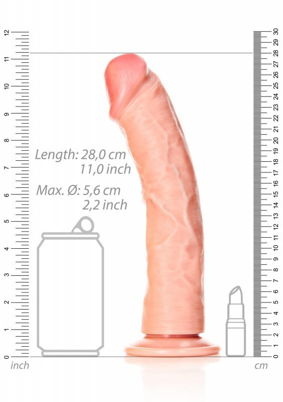 Curved Realistic Dildo with Suction Cup - 10&quot;&quot;&quot;&quot;/ 25,5 cm
