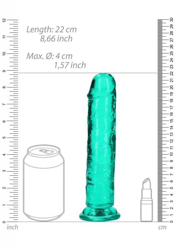 Straight Realistic Dildo with Suction Cup - 8&#039;&#039; / 20