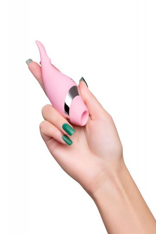 Multifunctional erogenous zone stimulator Flovetta by Toyfa DAHLIA, silicone, pink, 14 cm