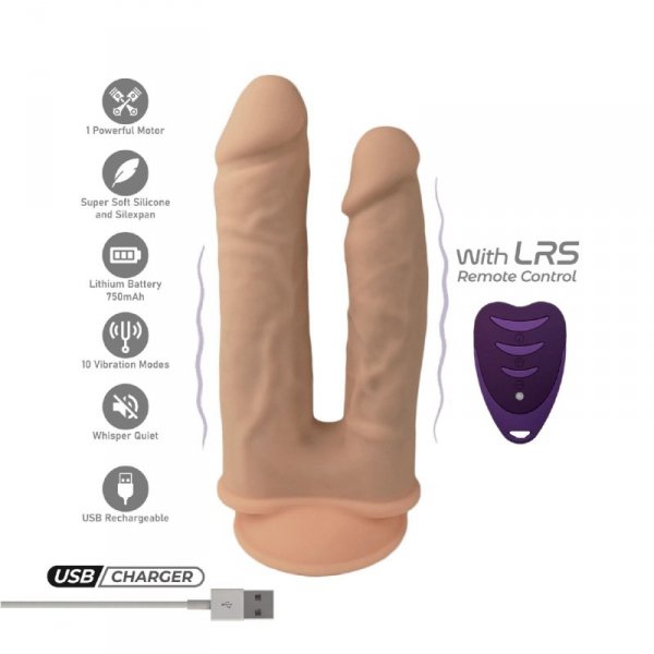 Dildo-SD.Model 1 (8&quot;&quot;&7&quot;&quot;) Flesh BOX Motor + LRS