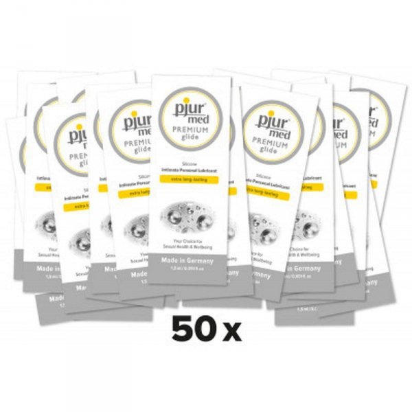Żel-pjur Med Premium glide 1,5ml.-siliconebased lubricant - 50 sztuk
