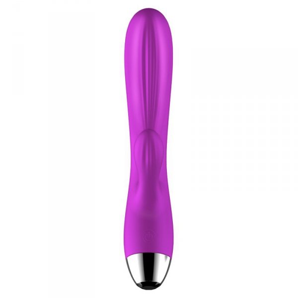 Wibrator-Silicone Vibrator and Pulsator Purple USB 7+7 Function / Heating