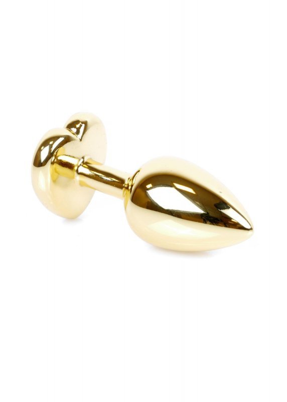 Plug-Jewellery Gold  Heart PLUG- Black