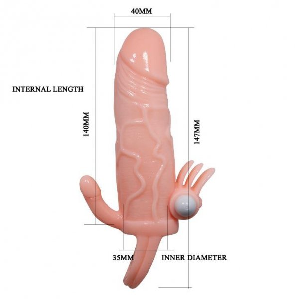 BAILE - BRAVE MAN SKIN 6,69&quot;&quot; MULTI-SPEED vibration