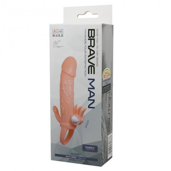 BAILE - BRAVE MAN SKIN 6,69&quot;&quot; MULTI-SPEED vibration
