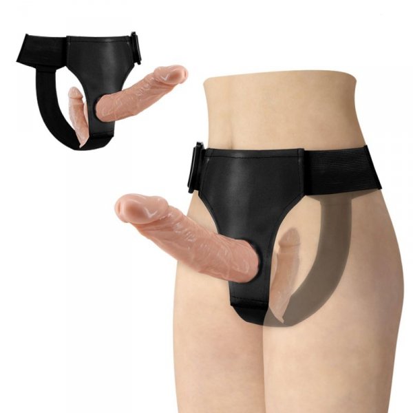 BAILE -STRAP ON DOUBLE DILDOS, 7.1&#039;&#039;+5.9&#039;&#039;
