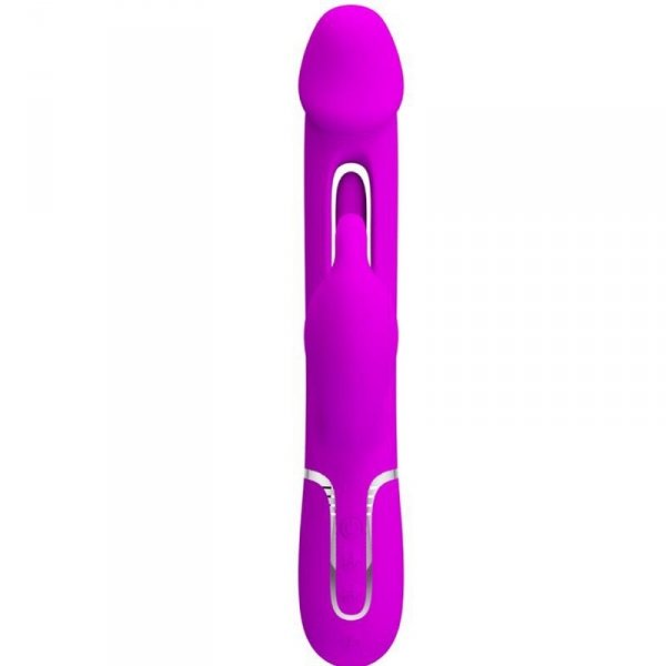 PRETTY LOVE - Kampas Rabbit 3 in 1, multifunction vibrator with tongue violet