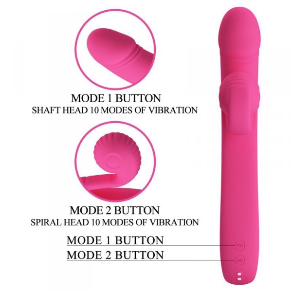 PRETTY LOVE - Love Romance Beau Snail Rabbit – Hot Pink