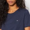 T-shirt Tommy Jeans koszulka 2 sztuki bluzka damska granatowa i biała