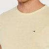 T-shirt Tommy Jeans koszulka męska z okrągłym dekoldem żółta