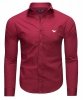 Koszula Armani Jeans bordowa Slim Fit męska logo