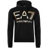 Bluza Emporio Armani EA7 męska czarna z kapturem złote logo