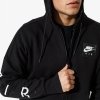  Nike Air komplet dresowy bawełniany męski spodnie bluza z kapturem czarny