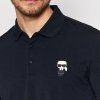 Karl Lagerfeld polówka koszulka polo granatowa męska