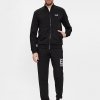 Bluza Emporio Armani EA7 męska ze stójką rozpinana czarna