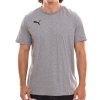 Puma t-shirt szara koszulka męska na krótki rękaw logo na piersi