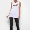 Puma t-shirt koszulka top bluzka damska duże logo biała