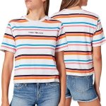 T-shirt Tommy Jeans koszulka bluzka damska kolorowa w paski