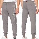 Spodnie Tommy Hilfiger dresowe spodnie męskie szare duże logo