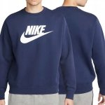 Nike bluza męska granatowa dresowa bawełniana 