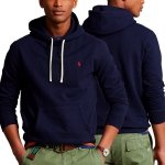 Bluza męska Ralph Lauren z kapturem bawełniana granatowa