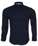 Koszula Armani Jeans granatowa Slim Fit męska logo