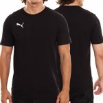 Puma t-shirt czarna koszulka męska na krótki rękaw logo na piersi