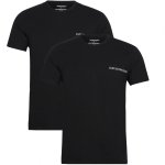 Emporio Armani t-shirt koszulka męska 2 sztuki czarne