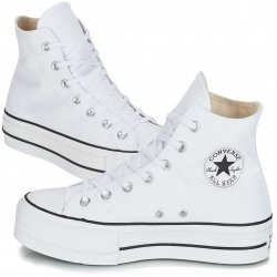 Converse Chuck Taylor All Star Platform wysokie buty trampki damskie na platformie białe