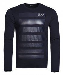Emporio Armani longsleeve koszulka na długi rękaw męska granatowa