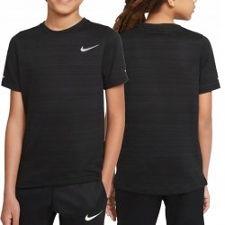 T-shirt koszulka Nike sportowa małe logo dziecięca czarna DRI-FIT