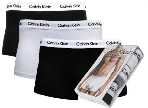 Bokserki Calvin Klein majtki męskie 3 pary czarne białe i granatowe