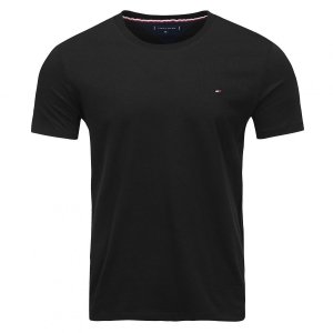 T-shirt Tommy Hilfiger koszulka męska z okrągłym dekoldem czarna