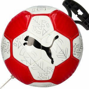Piłka Puma sportowa nożna treningowa czerwono-biała